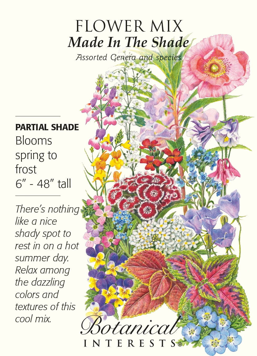 Made in the Shade Flower Seed Mix 3 grams