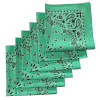 Made in the USA Paisley  Bandanas - 6 Pack, 22" x 22", 100% Cotton
