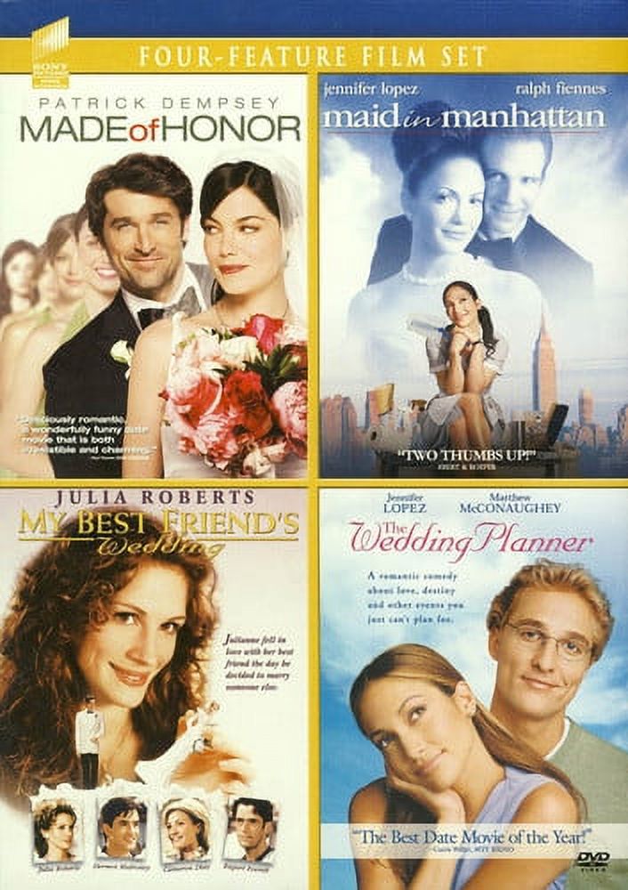Made of Honor / Maid in Manhattan / My Best Friend's Wedding / Wedding Planner (DVD Sony Pictures) - image 1 of 5