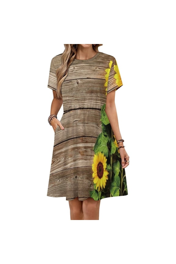 Made to Love Short Sleeve Dress Women Summer Evening Dresses Ladies Sundress