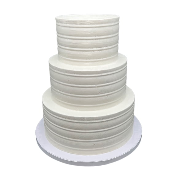 Made-to-Order 3 Tier Faux Display Cake, 12 Tall Ivory Textured Wedding Cake, 6, 8, 10 Tiers for Wedding Displays, Event Decor & Cake Decorating