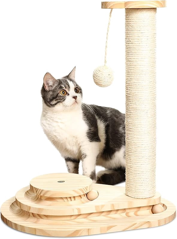 Interactive Ball & Ramp Cat Scratching Post 🇺🇸