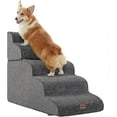 thumbnail image 1 of Made4Pets Dog Stairs Ramp for High Bed, 5-Step Pet Stairs for Bed Couch Sofa Climbing, Gray, 1 of 9