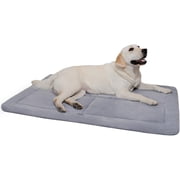 Made4pets Washable Dog Bed for Size Dogs, Reversible Foam Floor Dog Mat, 48*30, Gray
