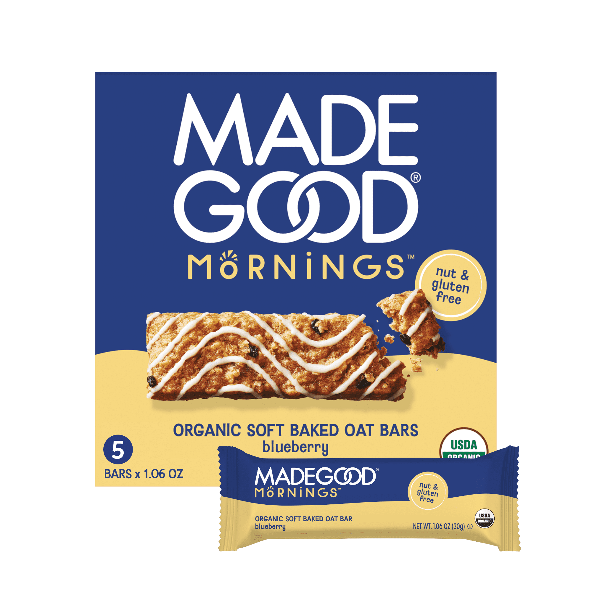 MadeGood Blueberry Breakfast Bars