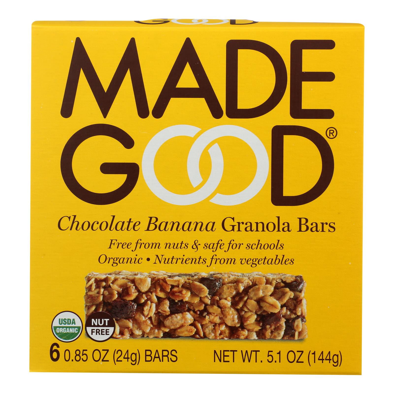 MadeGood - Granola Bar - Chocolate Banana - 5 oz, Case of 6