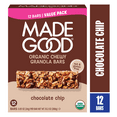 thumbnail image 1 of MadeGood Chocolate Chip Granola Bars, 12 Healthy Snack Bars, 0.85 oz Each, 1 of 12