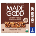 thumbnail image 1 of MadeGood Chocolate Chip Granola Bars, 6 Count, Snack Bars, 0.85 oz, 1 of 13