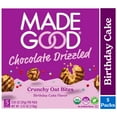 MadeGood Chocolate Drizzled Birthday Cake Oat Bites, 5 Count (0.85oz Each)