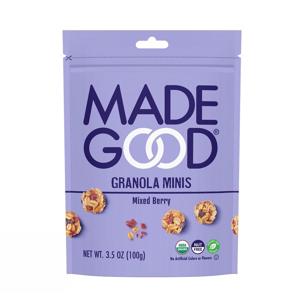 MadeGood Organic Gluten Free Granola Minis Mixed Berry -- 3.5 oz