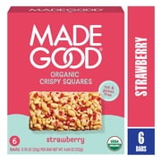 MadeGood Strawberry Crispy Squares 6pk