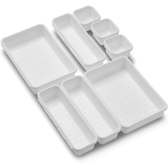 MadeSmart Bin Rack Drawer Organizer, 8 Count