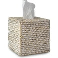 thumbnail image 1 of MadeTerra Rattan Decorative Tissue Box Cover for Bathrooms, Living Rooms and Bedrooms (Square Whitewash), 1 of 7