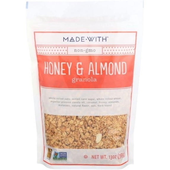 MadeWith 13 oz Honey Almond Granola, Pack of 6