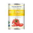 thumbnail image 1 of MadeWith 276957 14.5 oz Diced No Salt Organic Tomato, Pack of 12, 1 of 1