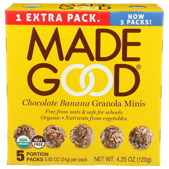 Madegood Organic Granola Minis 4.25 Ounce, Pack Of 6