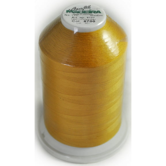 Madeira Aerofil 5000yd Sewing Thread - Yellow Brown  91278700