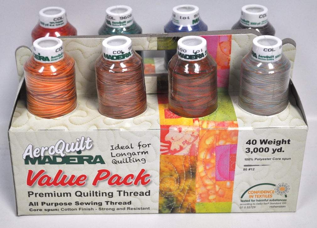 Madeira Aeroquilt Thread Pack (8 Cones) - Variegated