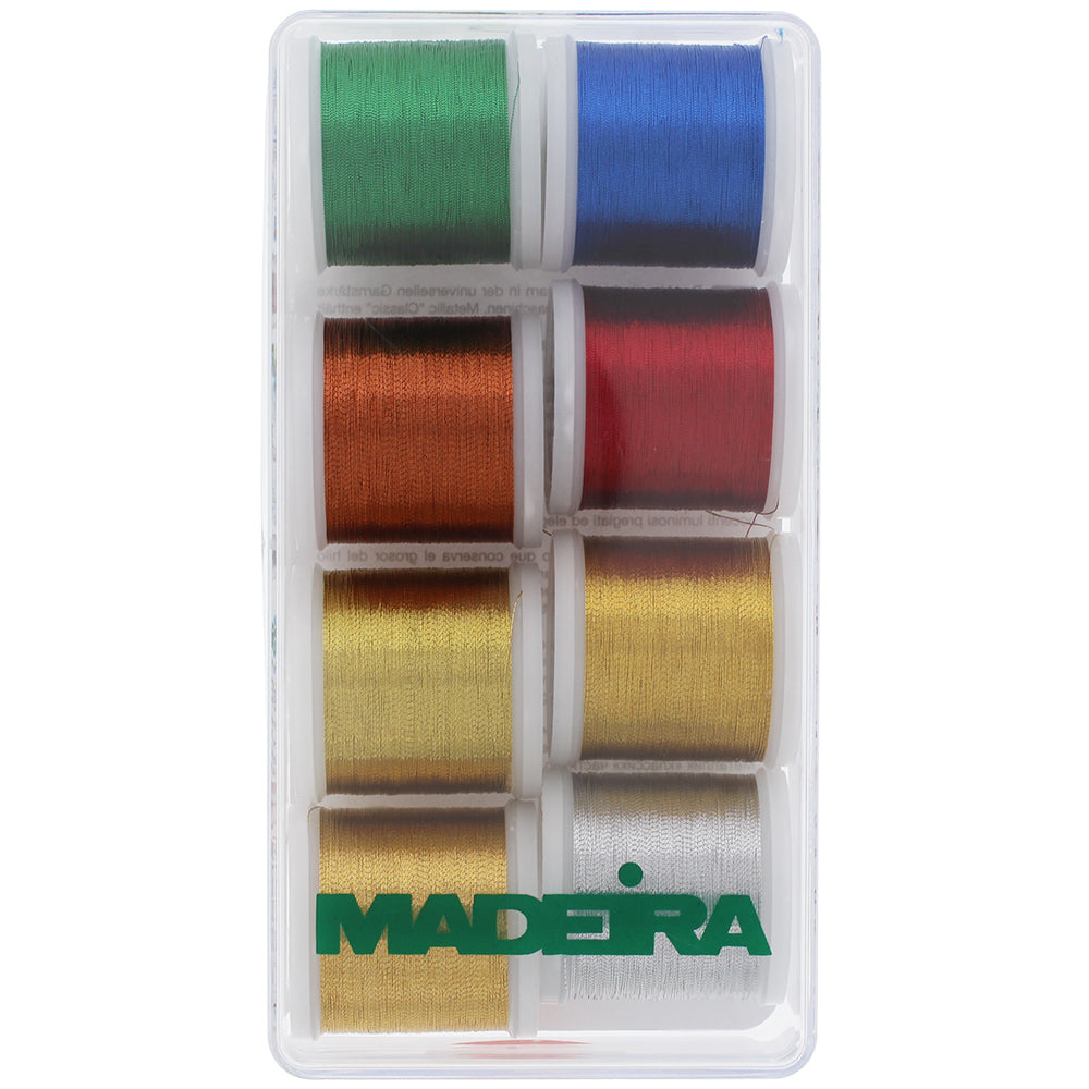 Madeira Classic Metallic 8-Spool Thread Gift Box (218yds) - Walmart.com