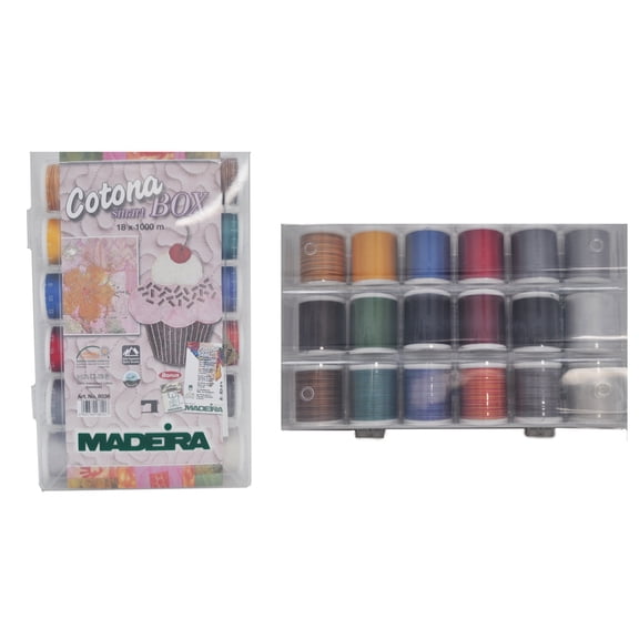 Madeira Cotona Smartbox 18 x 1,100 Yard Spools Art. No. 8036