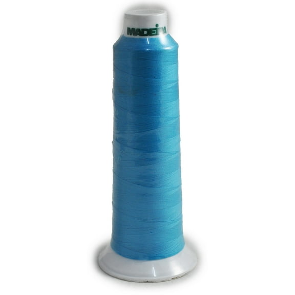 Madeira Poly Bright Turquoise 2000YD Serger Thread   91289892