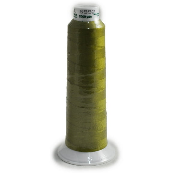 Madeira Poly Olive Drab 2000YD Serger Thread   91288992