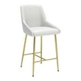 thumbnail image 1 of Madelaine Counter Stool White & Gold, 1 of 7