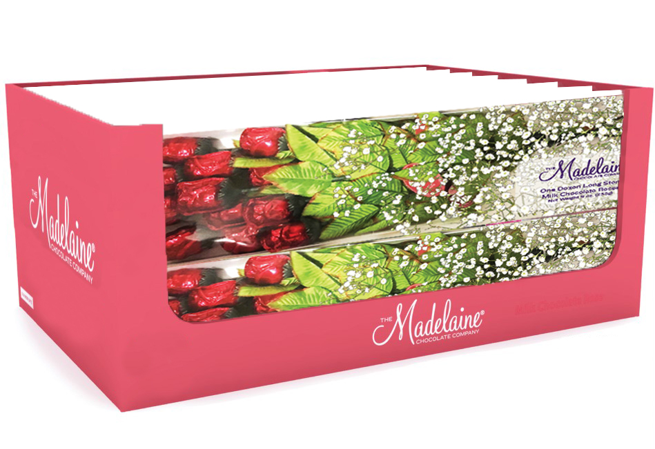 Madelaine Dozen Chocolate Roses