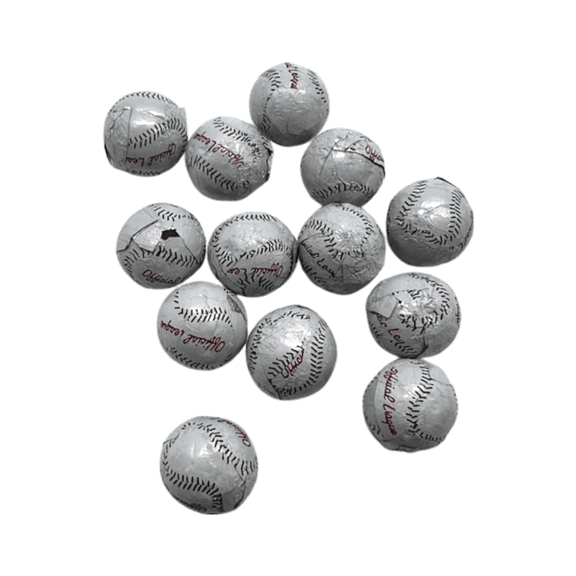 Madelaine Foil Wrapped Baseballs 2 lb. Bulk Bag
