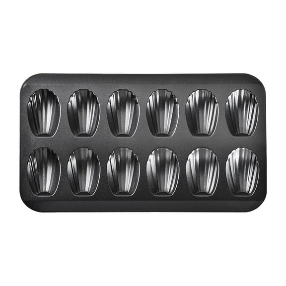 Madeleine Pans for Baking, 12 Cavity Heavy Duty Shell Shape Baking Mold Nonstick Cookie Cake Pan for Oven