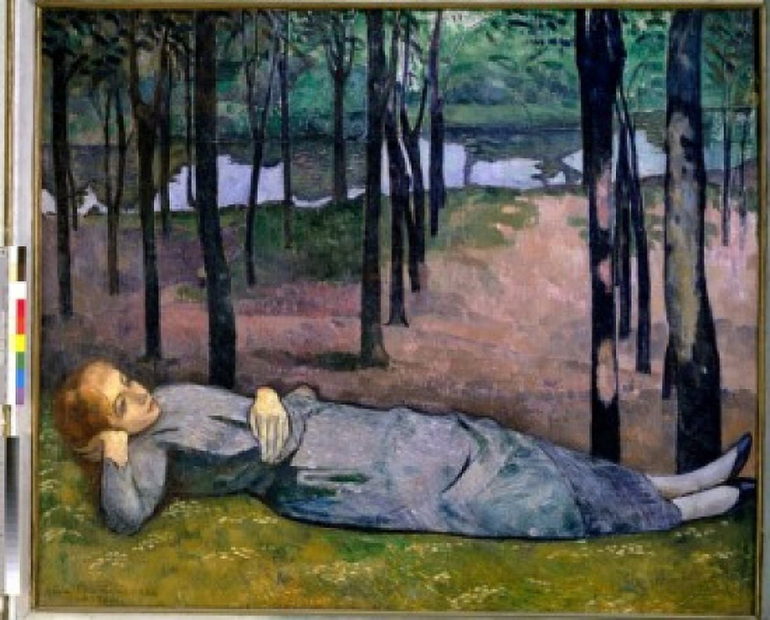 Madeleine in the Forest of Love by Emile Bernard 1888 1868-1941 France Paris Musee dOrsay Canvas Art - Emile Bernard (18 x 24)