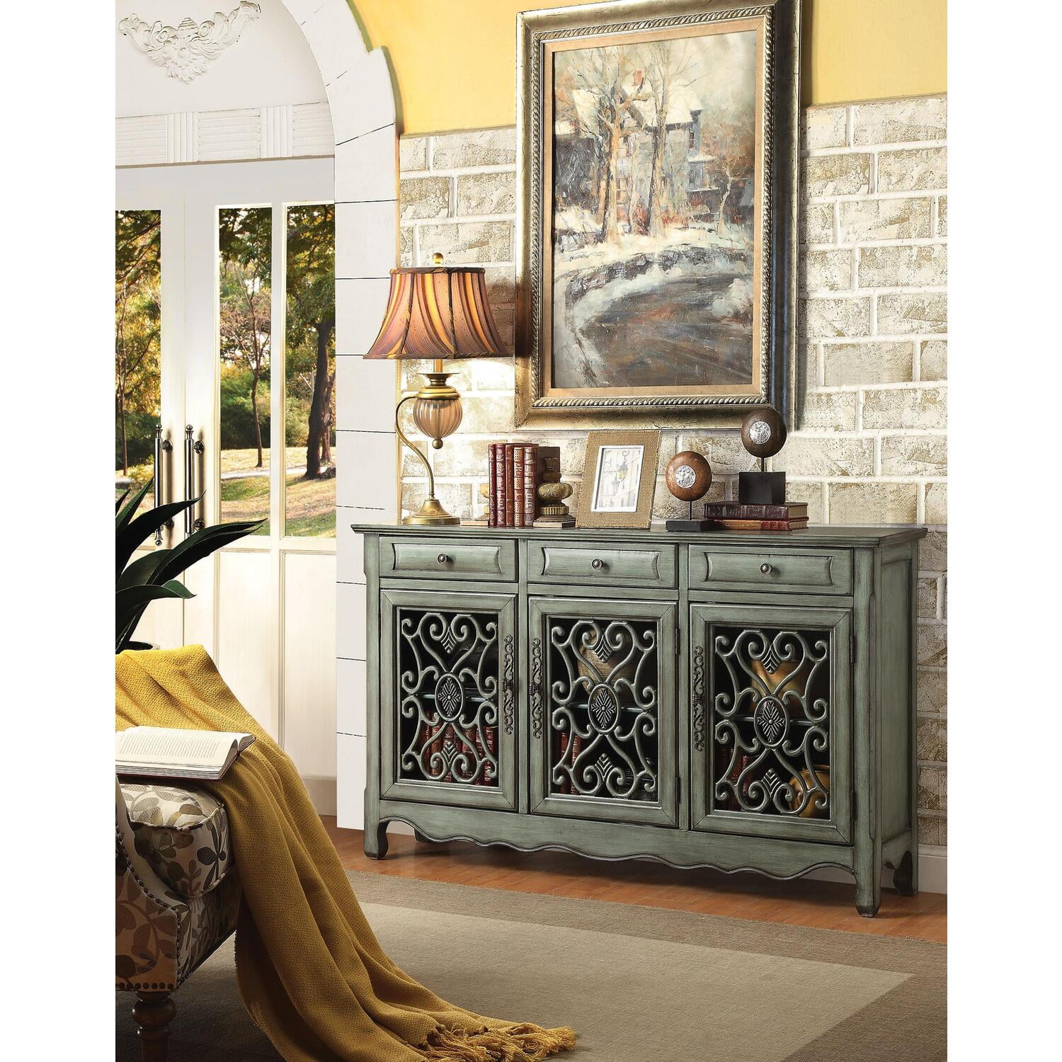 Giada 3 deals door accent cabinet