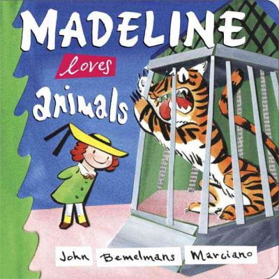 Madeline: Madeline Loves Animals (Board book)