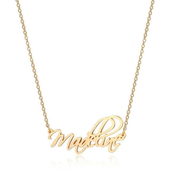 Madeline Necklace Personalized, 14K Gold Filled Ivy Name Necklace Personalized Nameplate Necklace Jewelry Gifts for Women Women