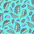 thumbnail image 1 of Madelyn - Teal - Leaves - Qt Fabrics - 29093-Q - 016542354631, 1 of 1