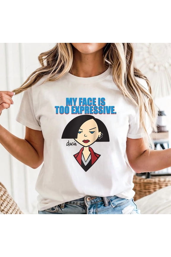 Mademark x Daria - My Face is Too Expressive Raglan Baseball Tee Unisex, Sizes S-5XL, Tbun