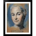 thumbnail image 1 of Mademoiselle Camargo 28x36 Large Black Wood Framed Print Art by Maurice Quentin de La Tour, 1 of 2