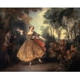 thumbnail image 1 of Mademoiselle Camargo Dancing, ca.1730, Nicolas Lancret (1690-1743 French), Oil on canvas, State Hermitage Museum, St. Petersburg, Russia Poster Print (18 x 24), 1 of 1