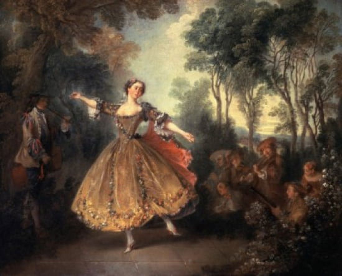 Mademoiselle Camargo Dancing ca1730 Nicolas Lancret (1690-1743 French) Oil on canvas State Hermitage Museum St Petersburg Russia Canvas Art - Nicolas Lancret (18 x 24)