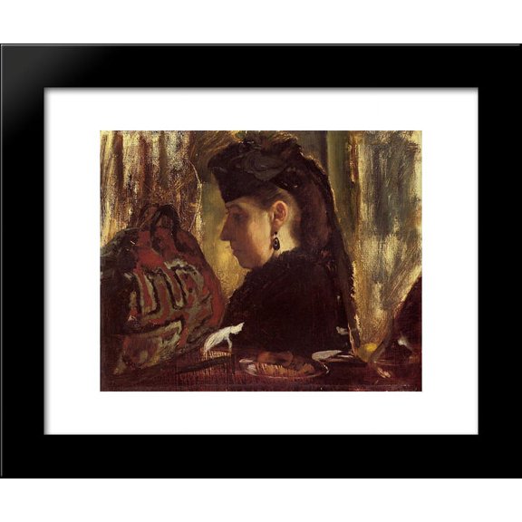Mademoiselle Marie Dihau 20x24 Framed Art Print by Edgar Degas