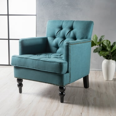 Madene Tufted Back Fabric Club Chair