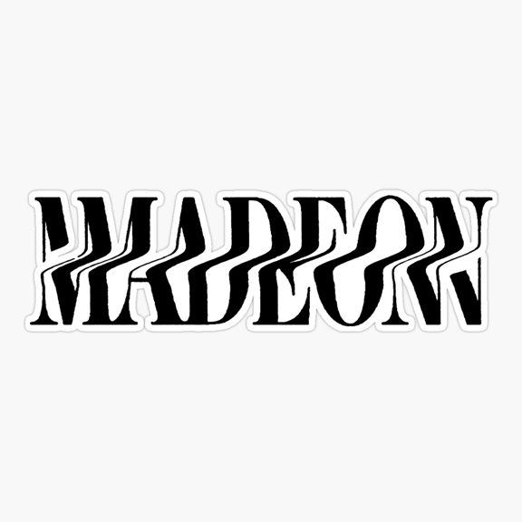 Madeon New Logo - Black Sticker