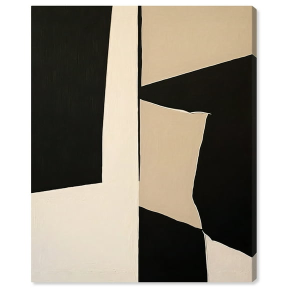 Maderera Modern Earth Tone Abstracts Canvas Wall Art by Art Remedy, Gallery Wrapped, 24"x30"