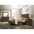 thumbnail image 1 of Maderne Traditional Wood Panel Bed with Dresser, Mirror, Nightstand, King Size, 1 of 12