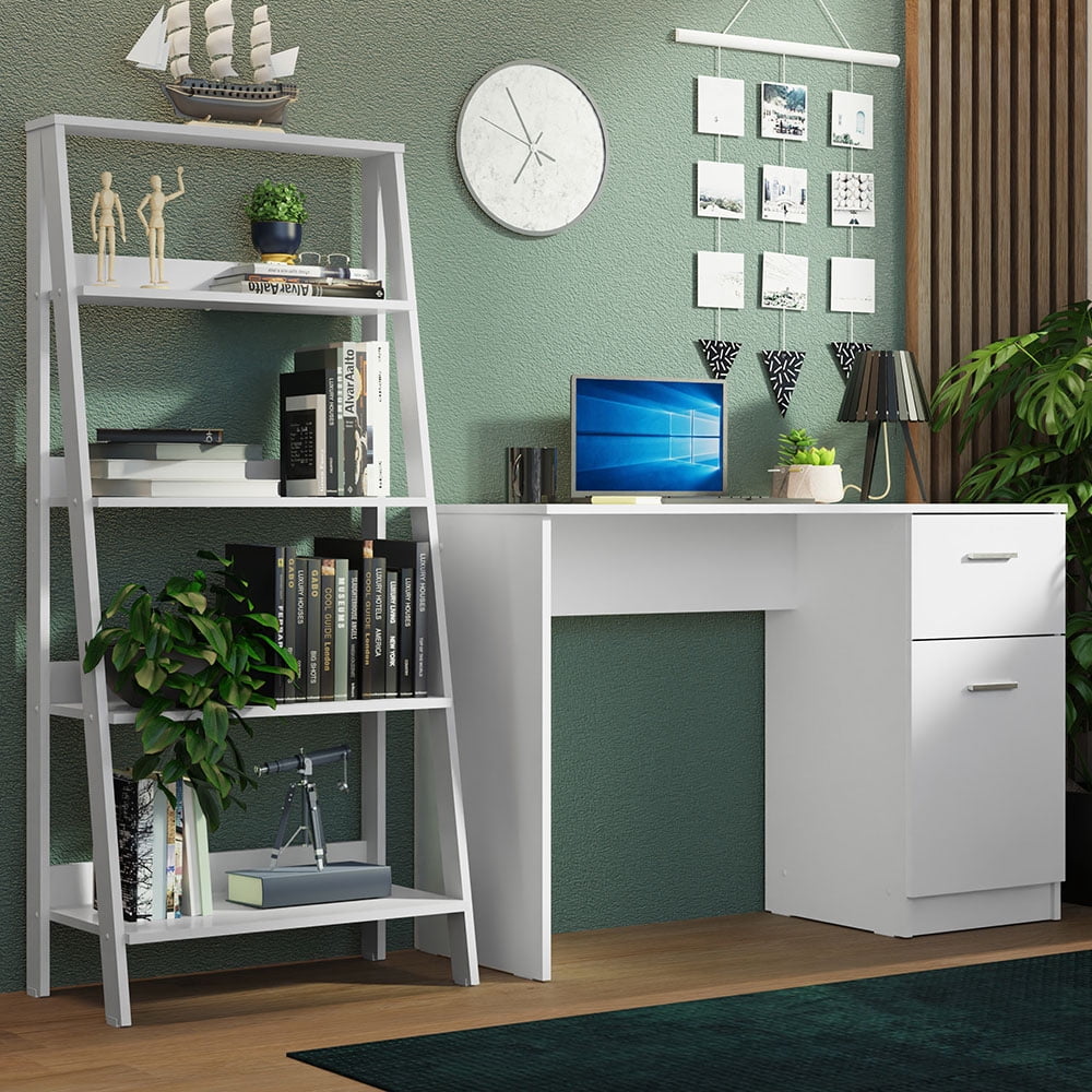 Madesa 2-Piece Home Office & Study Furniture Set: 43" Compact Computer ...