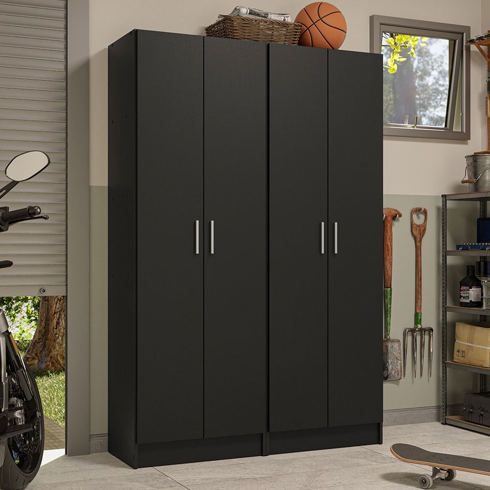 Madesa Garage Pantry Storage Cabinet with 4 Doors and 10 Shelves