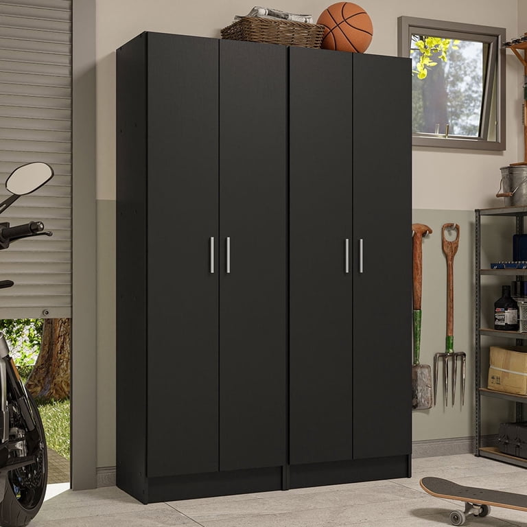 Madesa Garage Pantry Storage Cabinet with 4 Doors and 10 Shelves
