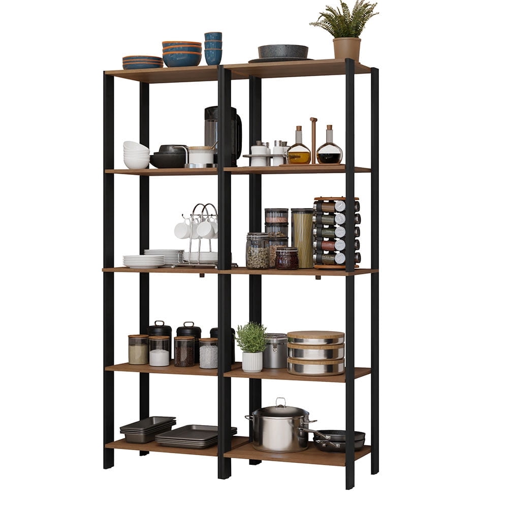 Kitchen Enclosed Storage Racks Madesa Kitchen Pantry Storage Rack with 10 Open Shelves 47
