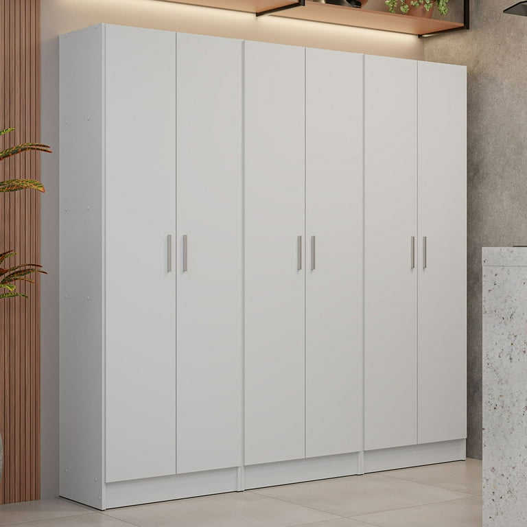 Madesa Kitchen Set 3 Pantry Storage Cabinet with 5 Utility Shelves