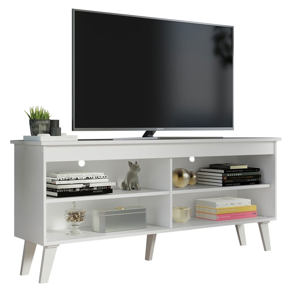 Madesa TV Stand with 4 Shelves, Cable Management, for TVs up to 55
